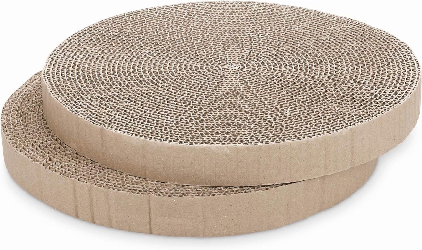 Interactive Cat Scratcher with Two Rotating Balls,Durable Scratch Pad for Indoor Play,Eco-Friendly Purple Sisal,2-in-1 Cat Toy