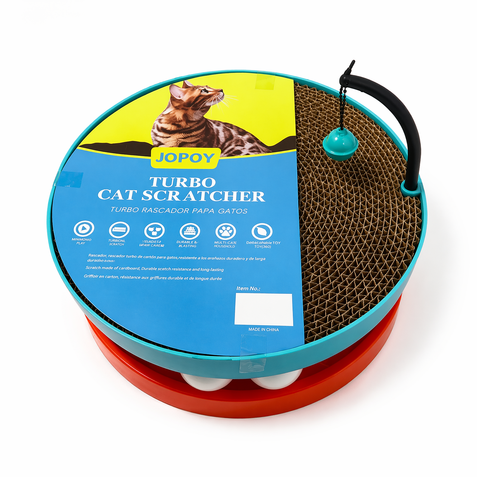 Interactive Cat Ball Track Toy Cat Scratcher