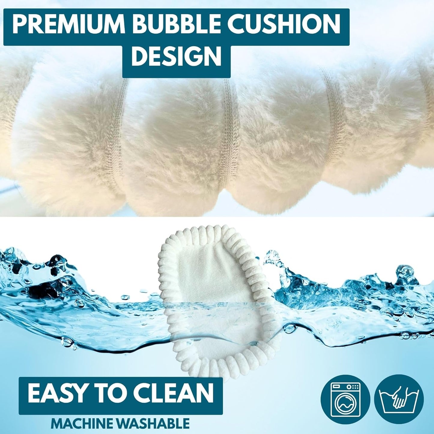 JOPOY Premium Window Mount Cat Hammock with 4 Large Suction Cups & Soft Bubble Cushion, White
