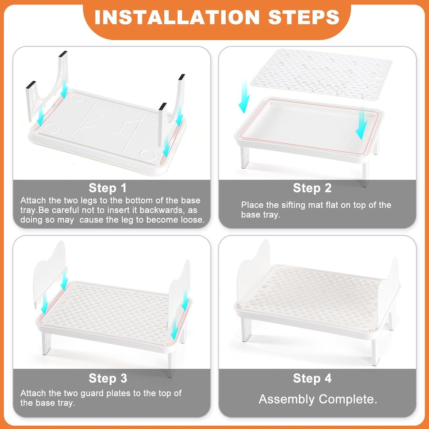 Litter Catching Step for Cat Litter Box, Litter Trap Stool for Automatic Litter Box Self Cleaning, Litter Collection Stairs, Litter Catcher Ramp for Old Geriatric Senior Cat