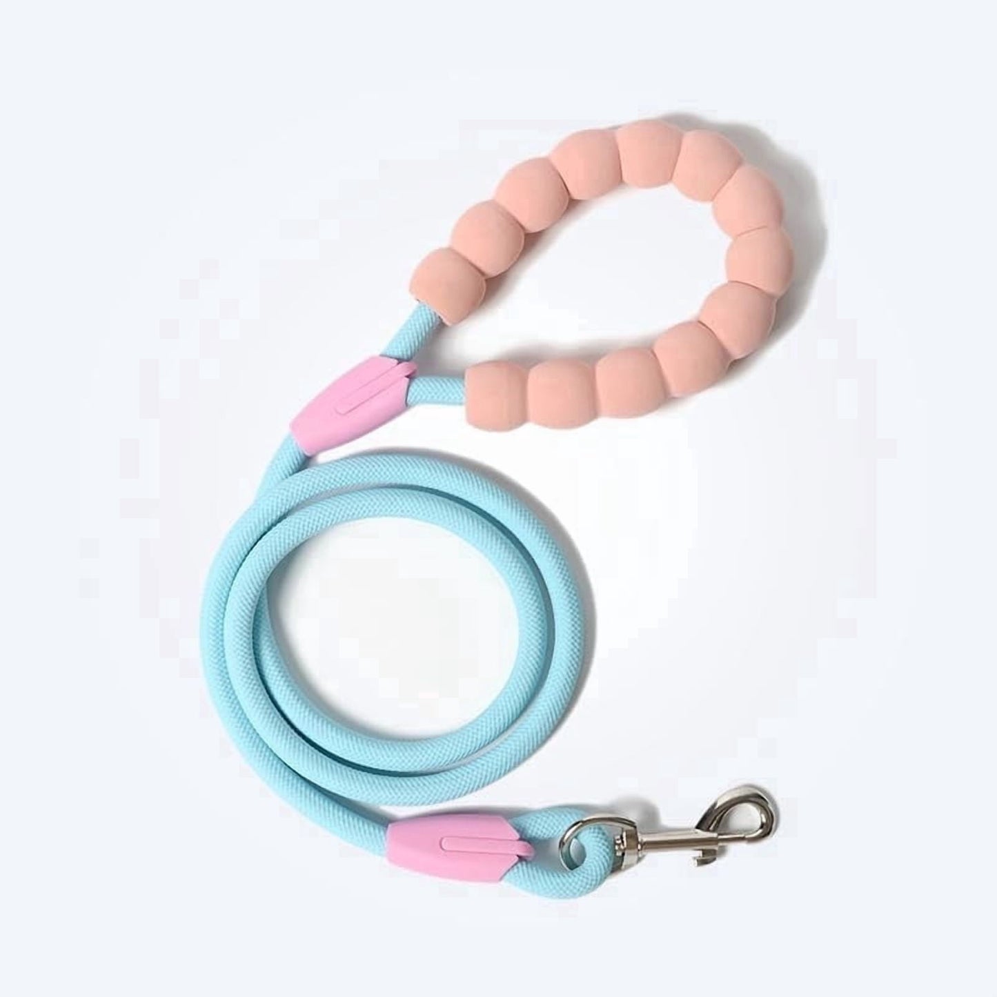 Rope Dog Leash 5 ft with Comfortable Padded Handle, Highly Reflective Threads Strong Dog Leash for Puppies Small Medium and Large Dogs